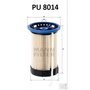Mann-Filter üzemanyagszűrő PU8014