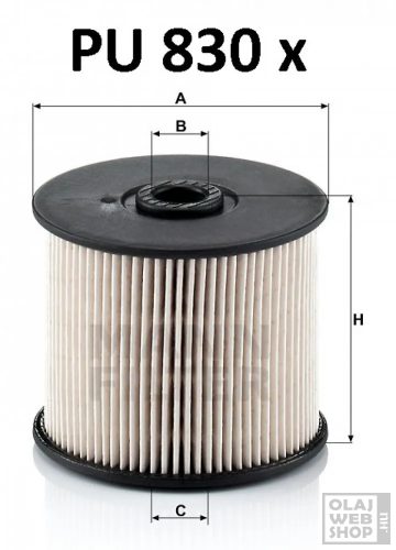 Mann-Filter üzemanyagszűrő PU830X