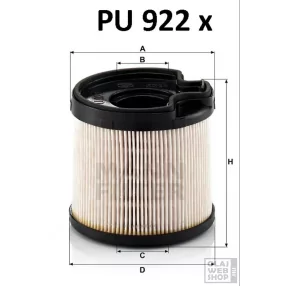 Mann-Filter üzemanyagszűrő PU922X
