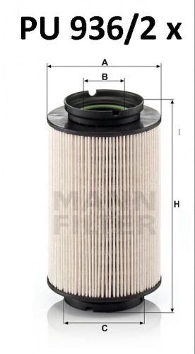 Mann-Filter üzemanyagszűrő PU936/2X
