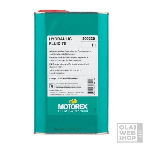 Motorex Hydraulic Fluid 75 ásványi fékfolyadék 1L