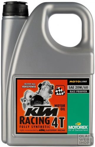 Motorex KTM Racing 4T 20W-60 motorkerékpár olaj 4L