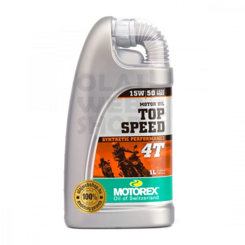 Motorex Top Speed 4T 15W-50 MA2 motorkerékpár olaj 1L