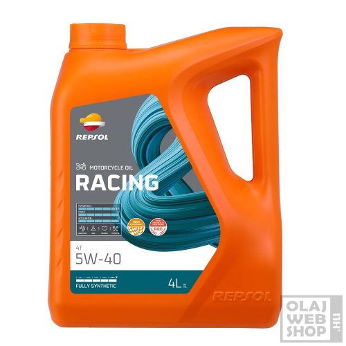 Repsol RACING 4T 5w-40 motorkerékpár olaj 4L