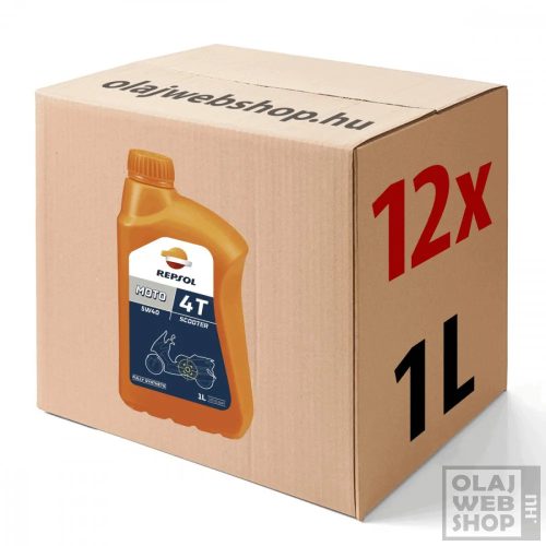 Repsol SMARTER Scooter 4T 5w-40 motorkerékpár olaj 12X1L