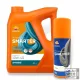Repsol Smarter Synthetic 4T 10W-40 motorkerékpár olaj 4L + lánckenő spray 400ml