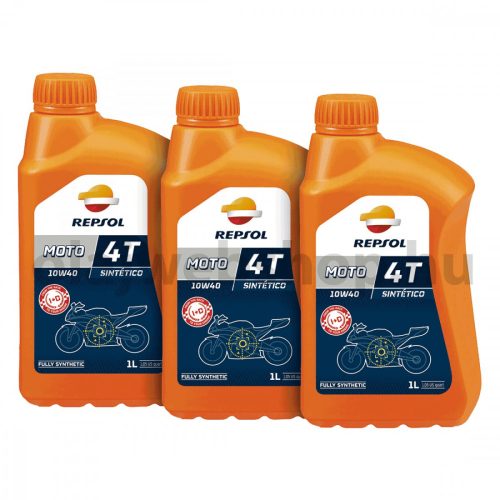 Repsol SMARTER Synthetic 4T 10W-40 motorkerékpár olaj 3X1L