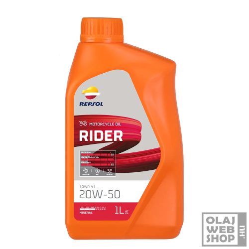 Repsol RIDER Town 4T 20W-50 motorkerékpár olaj 1L
