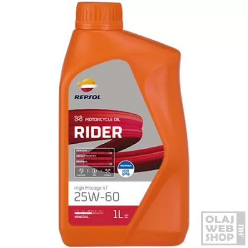 Repsol Rider High Mileage 25W-60 motorkerékpár olaj 1L