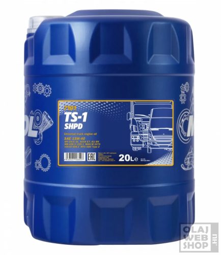 Mannol 7101 TS-1 SHPD 15W-40 teherautó motorolaj 20L