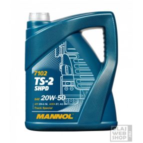 Mannol 7102 TS-2 SHPD 20W-50 teherautó motorolaj 5L