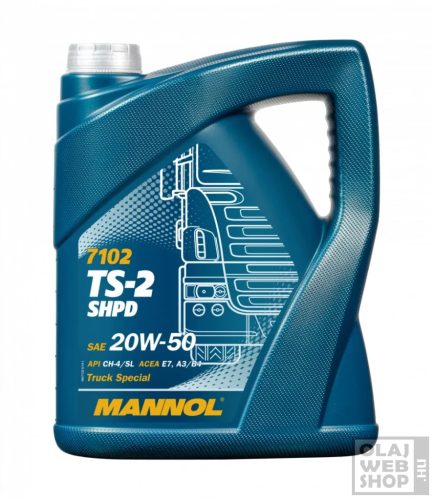 Mannol 7102 TS-2 SHPD 20W-50 teherautó motorolaj 5L