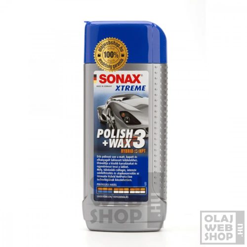 Sonax XTREME Polír és wax 3 nano 250ml