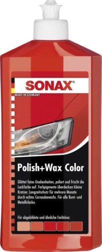 Sonax Polír és wax nano piros 500ml