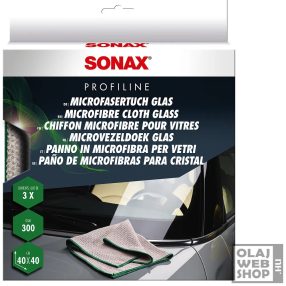   Sonax Profiline mikroszálas üvegtisztító kendő 3db-os 40x40cm