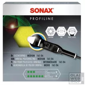   Sonax Profiline ExzenterPad Medium polírozó szivacs sárga (közepesen) 165mm