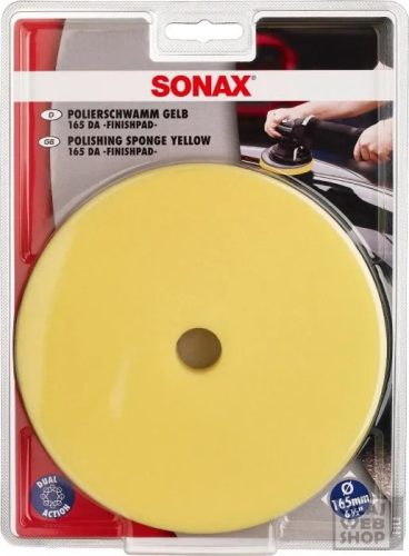 Sonax Polírozó szivacs sárga 165mm közepesen kemény