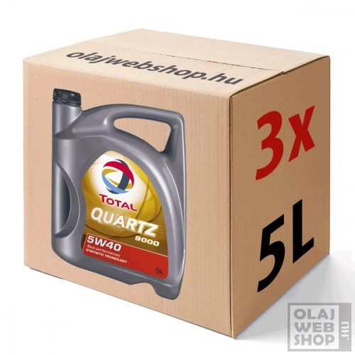 TotalEnergies Quartz 9000 5w-40 motorolaj 15L karton