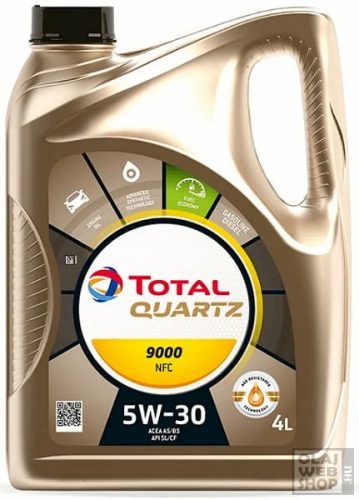Total Quartz 9000 NFC 5w-30 motorolaj 4L