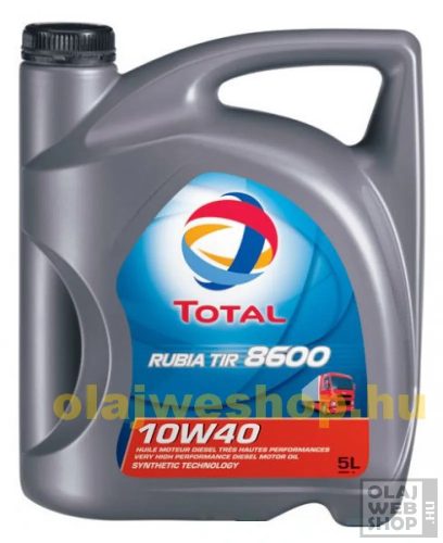 Total Rubia TIR 8600 10w-40 teherautó motorolaj 5L