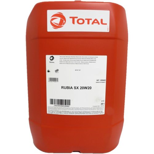 Total Rubia SX 20W-20 egyfokozatú ásvány kenőolaj 20L