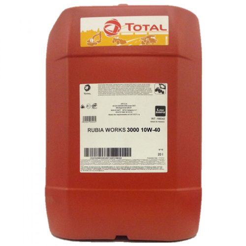 Total Rubia Works 3000 10W-40 földmunkagép motorolaj 20L