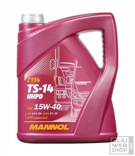 Mannol 7114 TS-14 UHPD 15W-40 teherautó motorolaj 5L