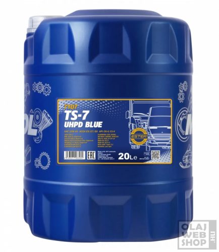 Mannol 7107 TS-7 UHPD BLUE 10W-40 teherautó motorolaj 20L