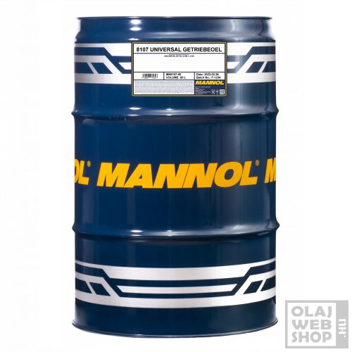 Mannol 8107 UNIVERSAL GETRIEBEOEL 80W-90 GL-4 hajtóműolaj 60L