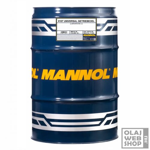 Mannol 8107 UNIVERSAL GETRIEBEOEL 80W-90 GL-4 hajtóműolaj 60L