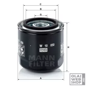 Mann-Filter olajszűrő W10050