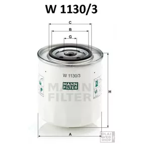 Mann-Filter olajszűrő W1130/3
