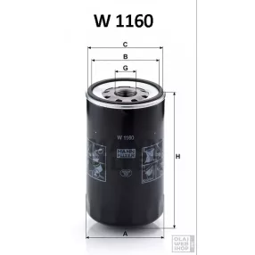 Mann-Filter olajszűrő W1160