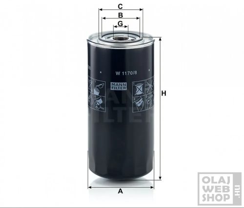 Mann-Filter olajszűrő W1170