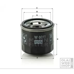 Mann-Filter olajszűrő W6011