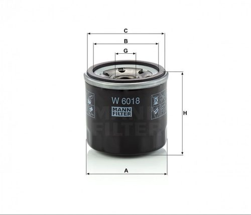Mann-Filter olajszűrő W6018