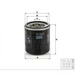 Mann-Filter olajszűrő W6021