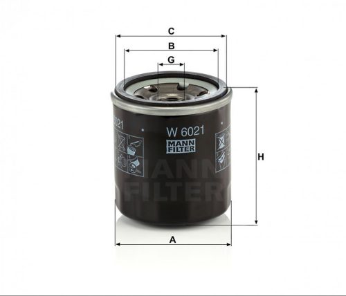 Mann-Filter olajszűrő W6021