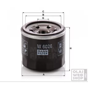 Mann-Filter olajszűrő W6026