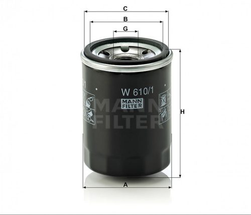Mann-Filter olajszűrő W610/1