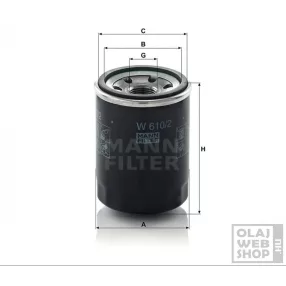 Mann-Filter olajszűrő W610/2