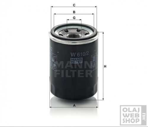 Mann-Filter olajszűrő W610/2