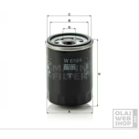 Mann-Filter olajszűrő W610/4