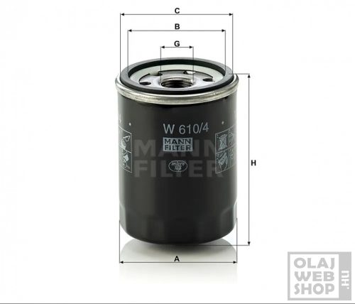 Mann-Filter olajszűrő W610/4