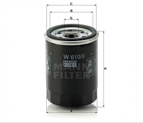 Mann-Filter olajszűrő W610/9 Toyota