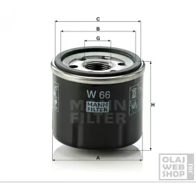 Mann-Filter olajszűrő W66