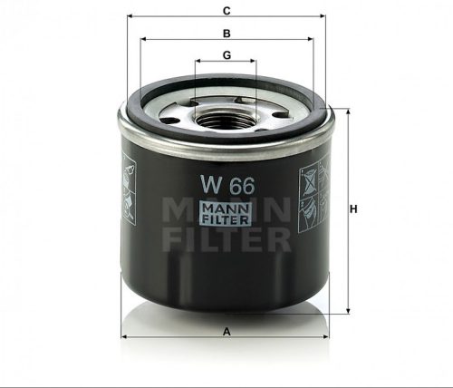 Mann-Filter olajszűrő W66