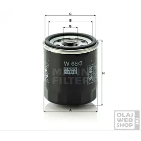 Mann-Filter olajszűrő W68/3