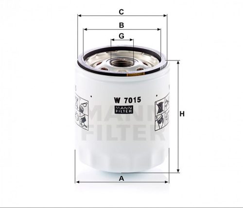 Mann-Filter olajszűrő W7015