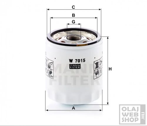 Mann-Filter olajszűrő W7015
